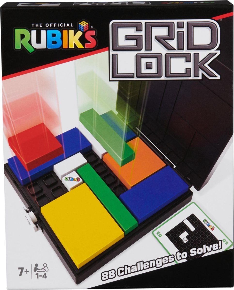 Rubiks Cube - Gridlock-spel - Logisch denkvaardigheden puzzelspel